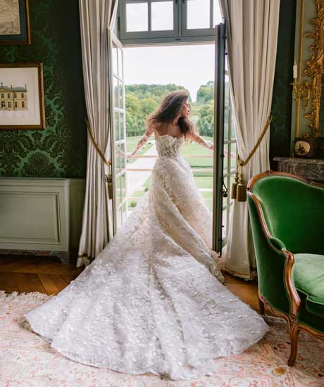 long bridal gown, heritage, ivette bridal.