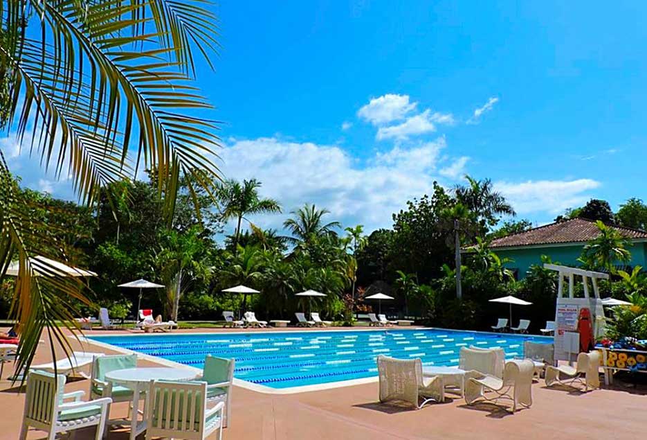 Pool during  the day at Couples Resorts Jamaica