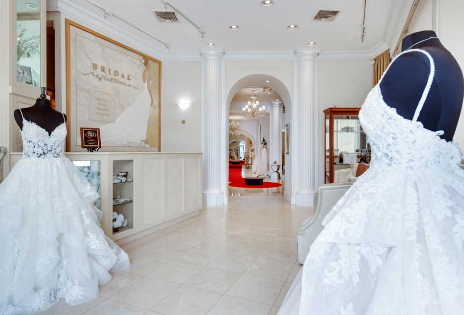 The Massapequa Bridal Reflections lobby. 
